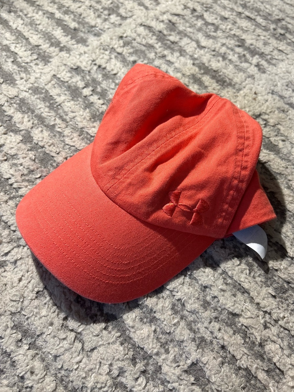 Under armour orange peach athletic sports cap hat